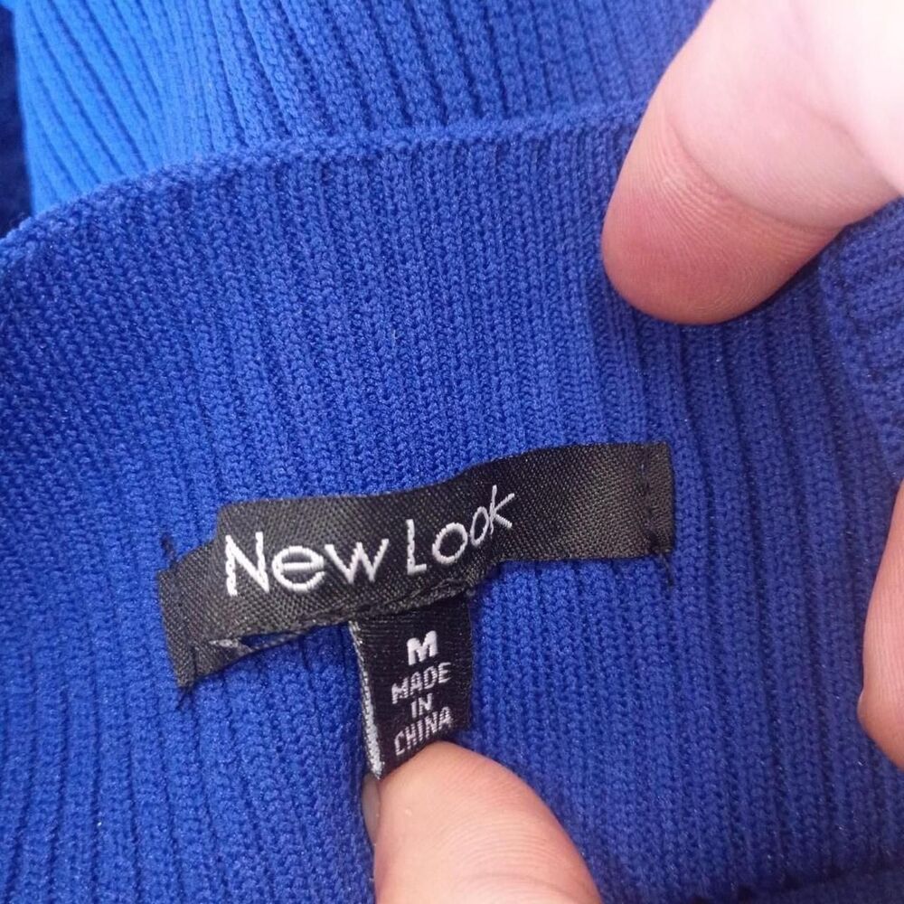 New Look Ribbed Mock Neck Chain-Back Top - Picture 3 of 3
